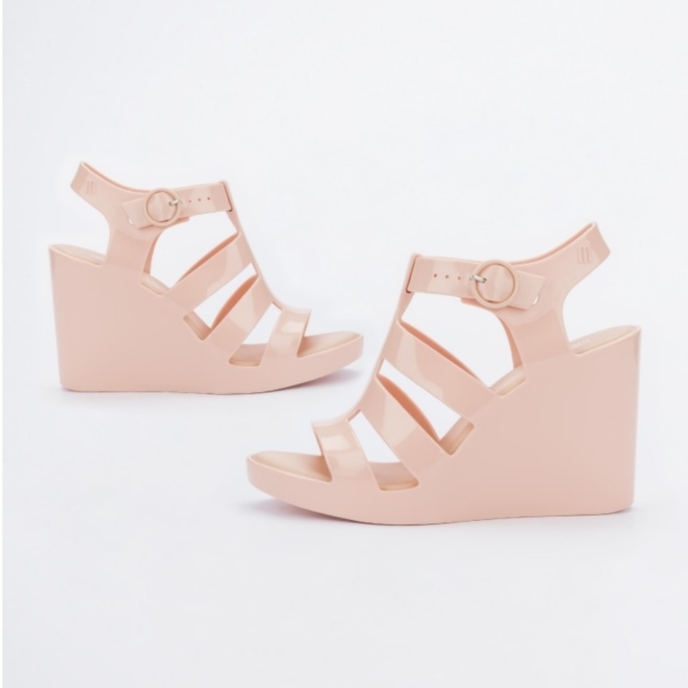 Melissa Venus Wedge High Heels Sandles shoes pink